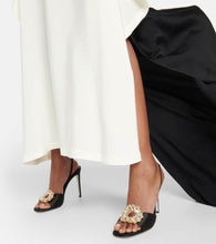 Rene Caovilla Amanda 105 embellished satin sandals