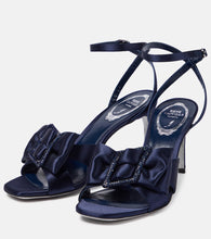 Rene Caovilla Bow-detail embellished satin pumps