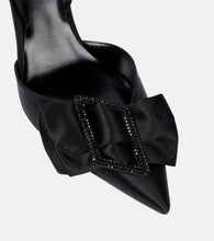 Rene Caovilla Bow-detail satin pumps