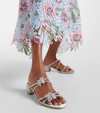 Rene Caovilla Caterina embellished bow-detail sandals