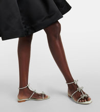 Rene Caovilla Caterina embellished satin sandals