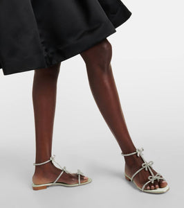 Rene Caovilla Caterina embellished satin sandals