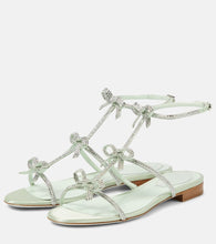 Rene Caovilla Caterina embellished satin sandals