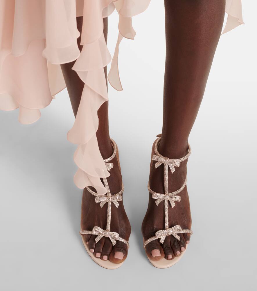 Rene Caovilla Catherina 80 bow-detail embellished sandals