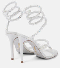 Rene Caovilla Cinderella Cleo 105 embellished satin sandals
