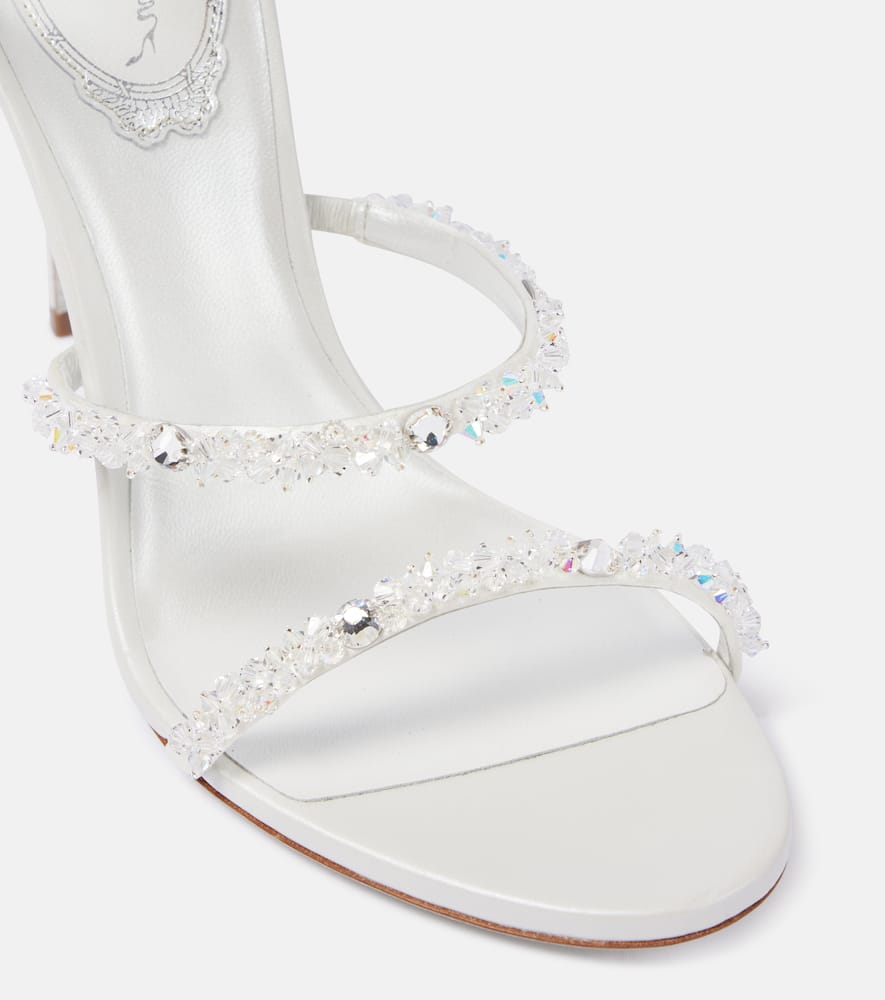 Rene Caovilla Cinderella Cleo 105 embellished satin sandals