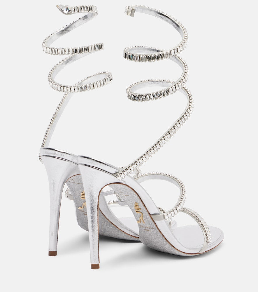 Rene Caovilla Cleo Spark embellished leather sandals
