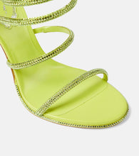 Rene Caovilla Cleo crystal-embellished satin sandals
