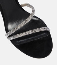Rene Caovilla Cleo crystal-embellished velvet sandals