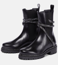 Rene Caovilla Cleo embellished leather Chelsea boots