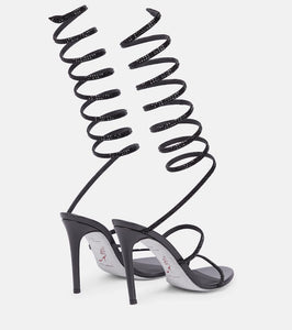 Rene Caovilla Cleo embellished leather sandals