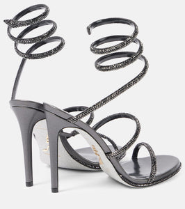 Rene Caovilla Cleo embellished leather sandals