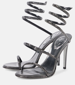 Rene Caovilla Cleo embellished leather sandals