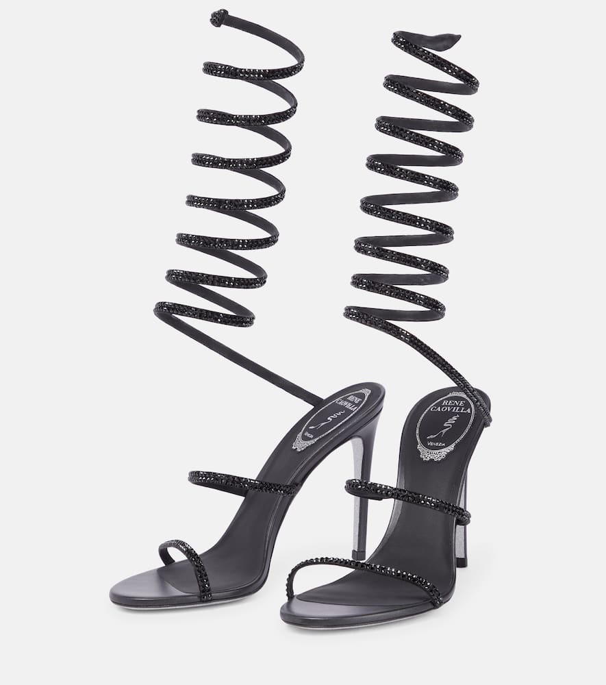 Rene Caovilla Cleo embellished leather sandals