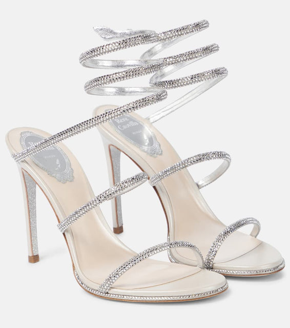 Rene Caovilla Cleo embellished leather sandals