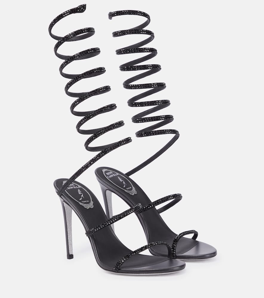 Rene Caovilla Cleo embellished leather sandals