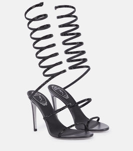 Rene Caovilla Cleo embellished leather sandals