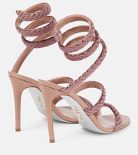 Rene Caovilla Cleo embellished satin sandals