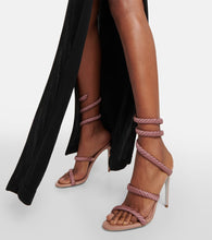 Rene Caovilla Cleo embellished satin sandals