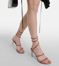 Rene Caovilla Cleo embellished satin sandals