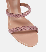 Rene Caovilla Cleo embellished satin sandals