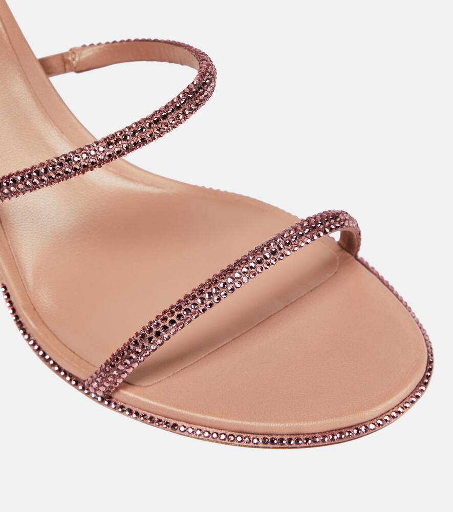 Rene Caovilla Cleo embellished satin sandals