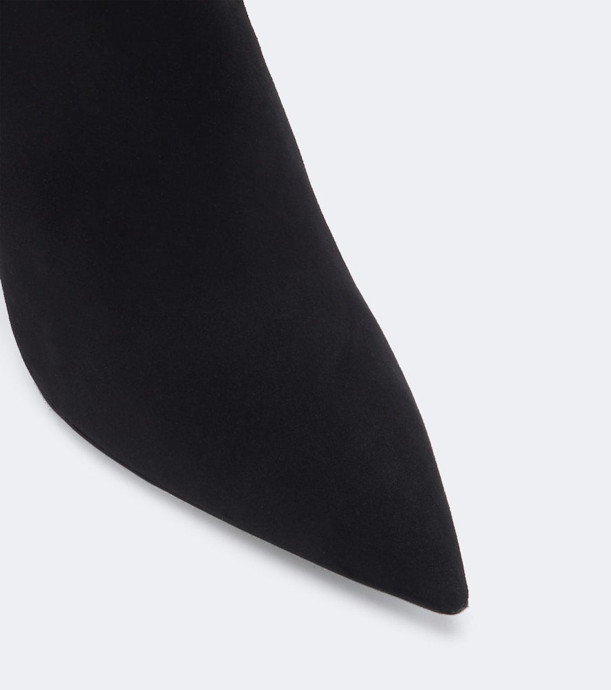 Rene Caovilla Cleo embellished suede knee-high boots
