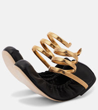Rene Caovilla Cleo leather ballet flats