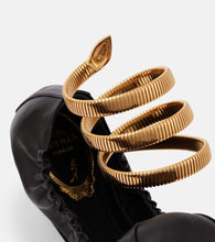 Rene Caovilla Cleo leather ballet flats
