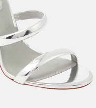 Rene Caovilla Cleo metallic leather sandals