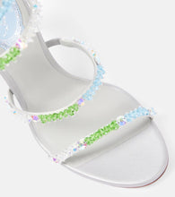 Rene Caovilla Embellished 105 satin sandals