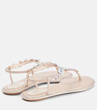 Rene Caovilla Embellished satin sandals
