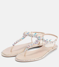 Rene Caovilla Embellished satin sandals