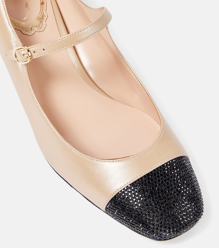 Rene Caovilla Kristen 40 leather Mary Jane pumps