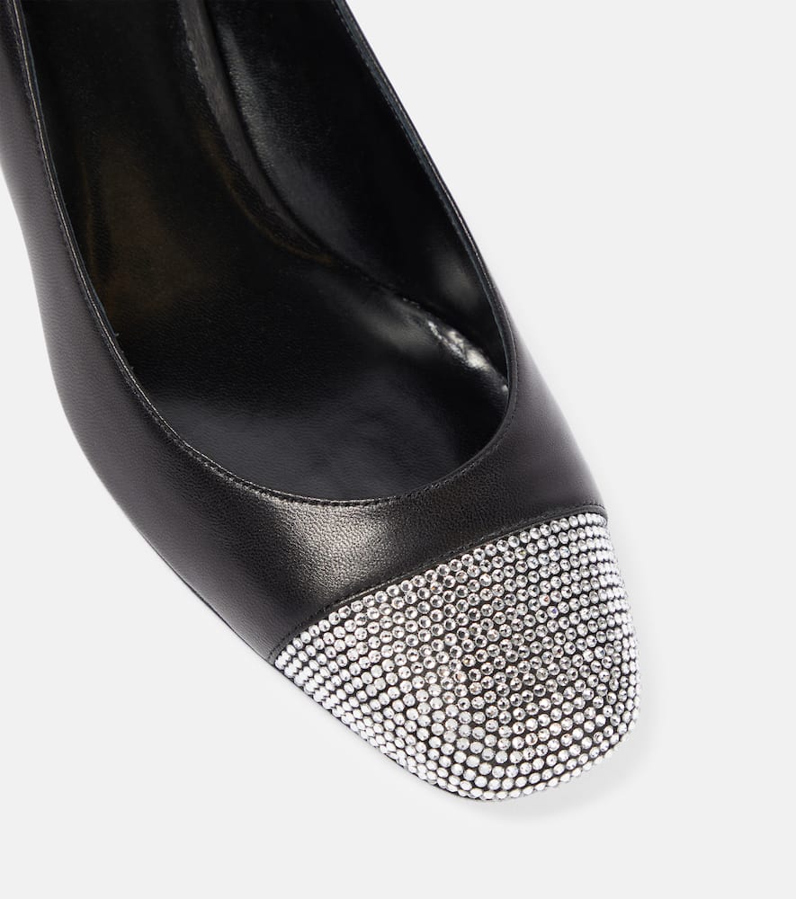 Rene Caovilla Kristen embellished leather pumps