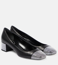 Rene Caovilla Kristen embellished leather pumps