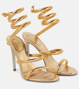 Rene Caovilla Margot chain-wrap leather sandals