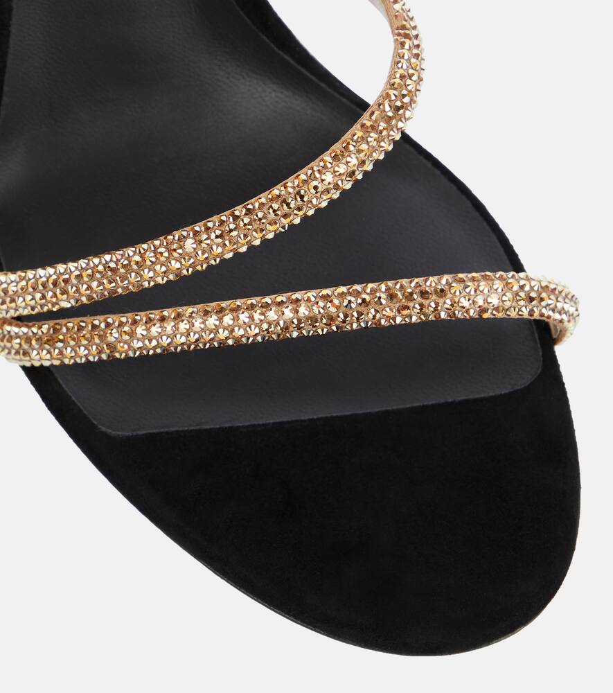Rene Caovilla Margot embellished suede sandals