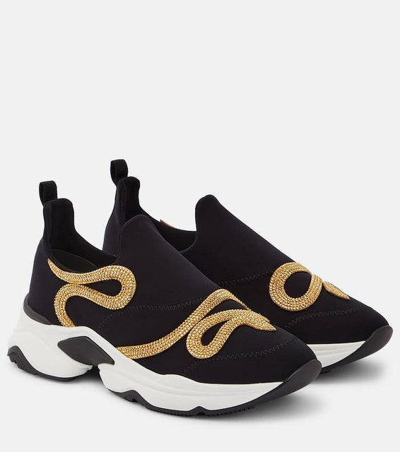 Rene Caovilla Morgana embellished sneakers