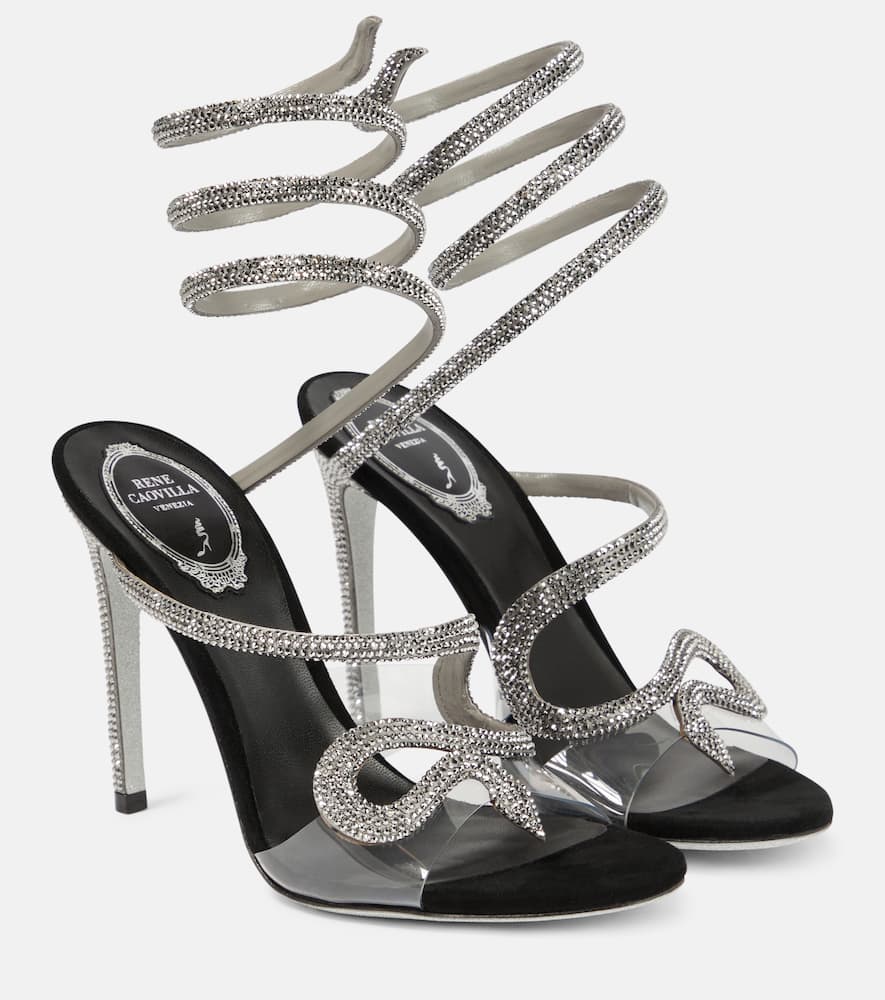 Rene Caovilla Snake embellished sandals 105