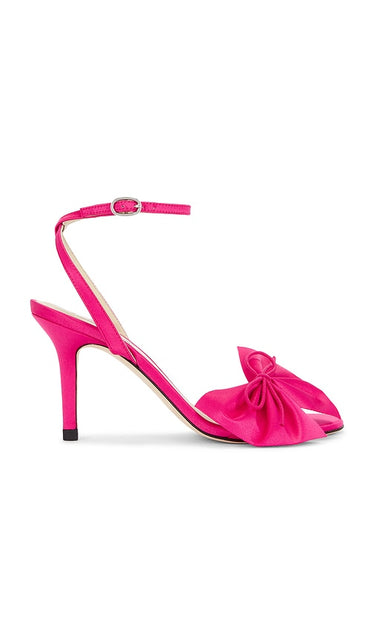 Repetto Justine Sandals in Pink | Raspberry Heeled Sandals for Women