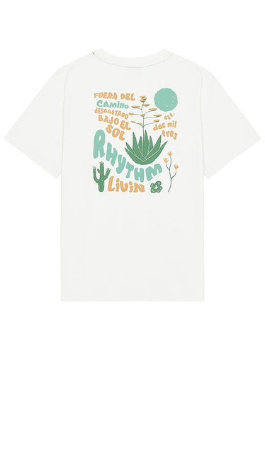 Rhythm Desert Vintage T-Shirt in White - T-shirt vintage Rhythm Desert en blanc - Rhythm Desert 白色复古 T 恤 - Rhythm Desert Vintage T-Shirt in Weiß - Rhythm Desert 빈티지 티셔츠화이트 색상 - T-shirt vintage Rhythm Desert in bianco