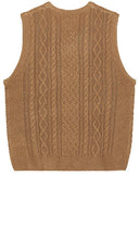 Rhythm Mohair Knit Vest in Tan