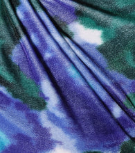 Richard Quinn Floral velvet minidress