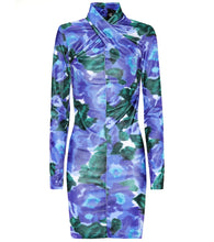 Richard Quinn Floral velvet minidress. Richard Quinn 花卉丝绒迷你连衣裙