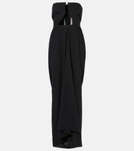 Rick Owens Amphora Prong wool grain de poudre gown