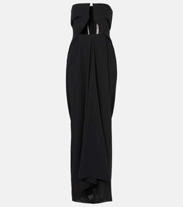 Rick Owens Amphora Prong wool grain de poudre gown