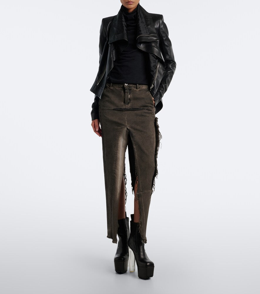 Rick Owens Beatle Kiss leather platform ankle boots