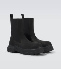 Rick Owens Beatle Tractor suede Chelsea boots