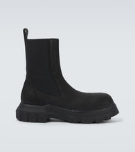 Rick Owens Beatle Tractor suede Chelsea boots